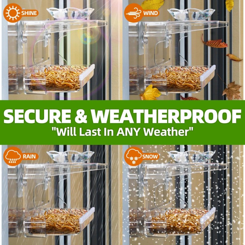 Bird Feeder Factory - Outdoor Clear Self-Adhesive