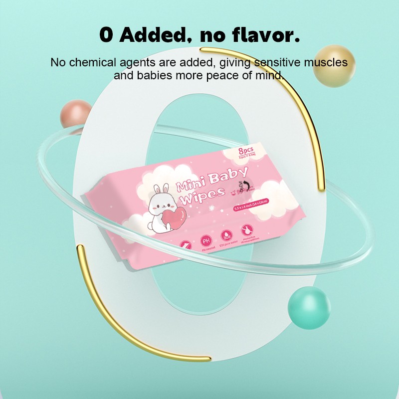 Baby Wipes Factory - Mini Travel Pack 8pc