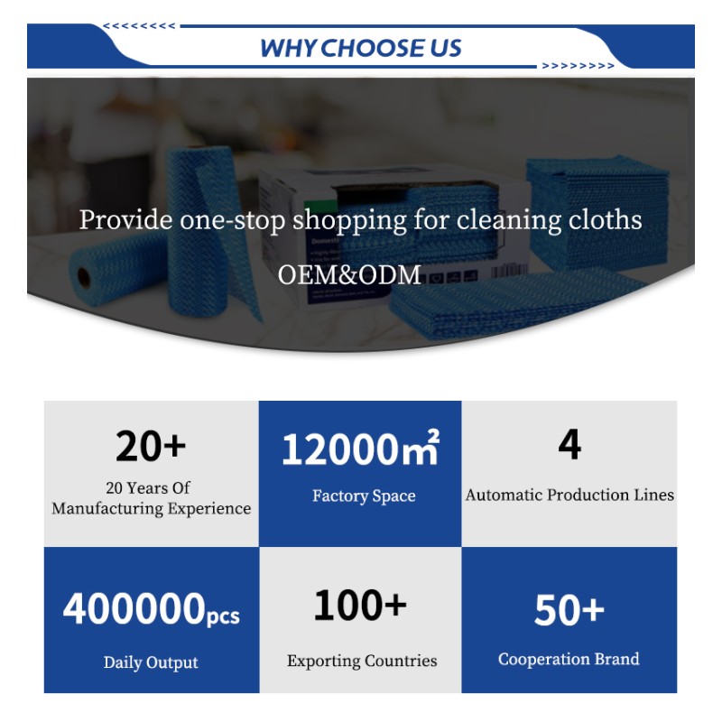 Cleaning Towels Supplier - Domestic Wipes Nonwoven