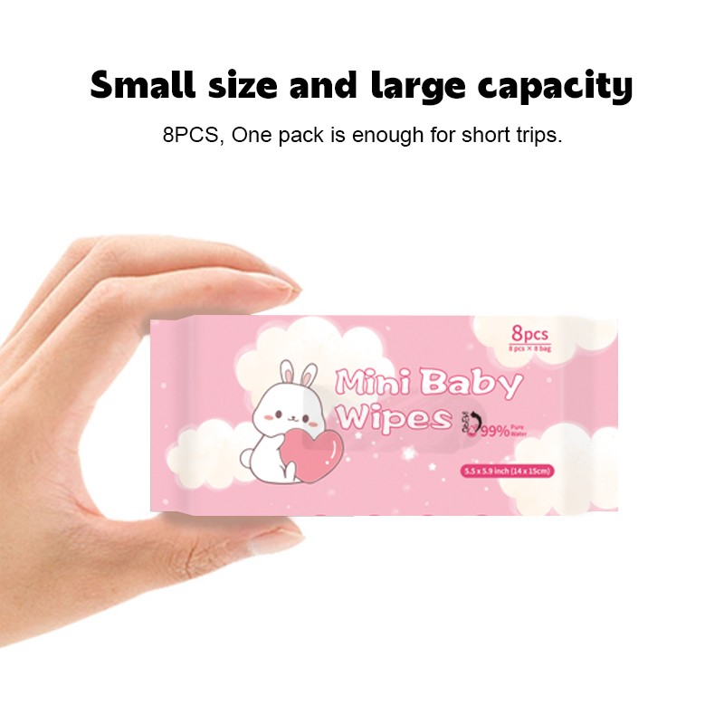 Baby Wipes Factory - Mini Travel Pack 8pc