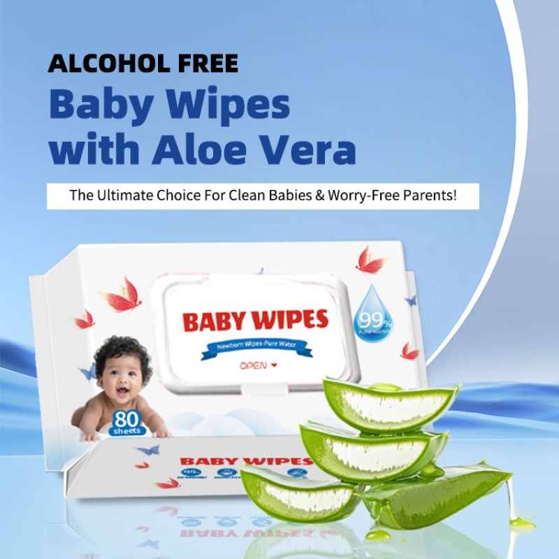 Baby Wipes Supplier - 80pcs Purified Water