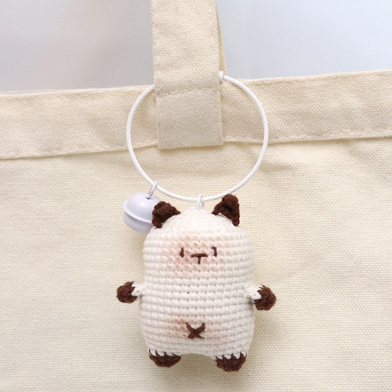 Crochet Kit Manufacturer - OEM Cat Pendant Keyring Set
