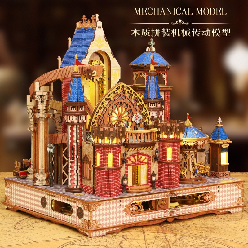Wooden Puzzle Manufacturer - OEM Castle Model DIY Kit