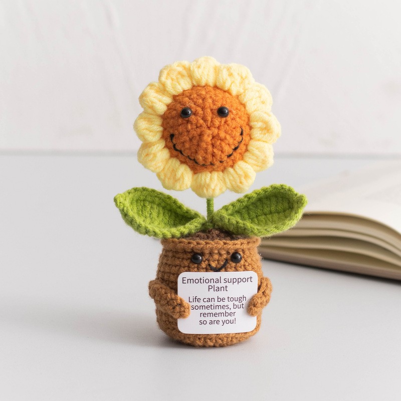 Crochet Kit Manufacturer - OEM Potted Flower Knit Set