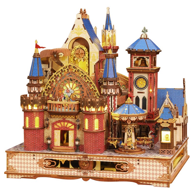 Wooden Puzzle Manufacturer - OEM Castle Model DIY Kit