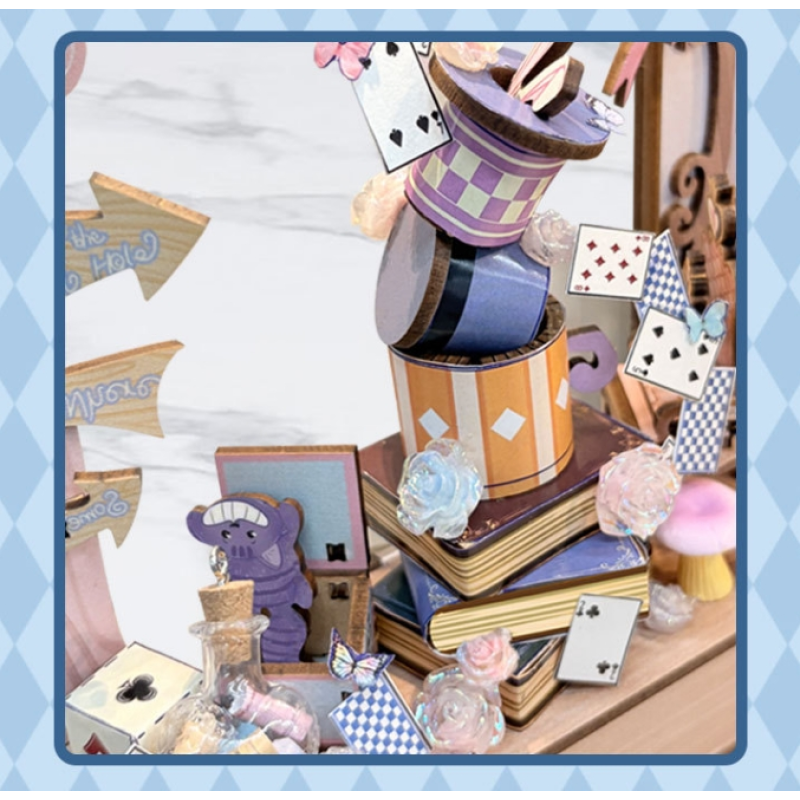 Doll House Manufacturer - OEM Alice Tea Party Book Nook