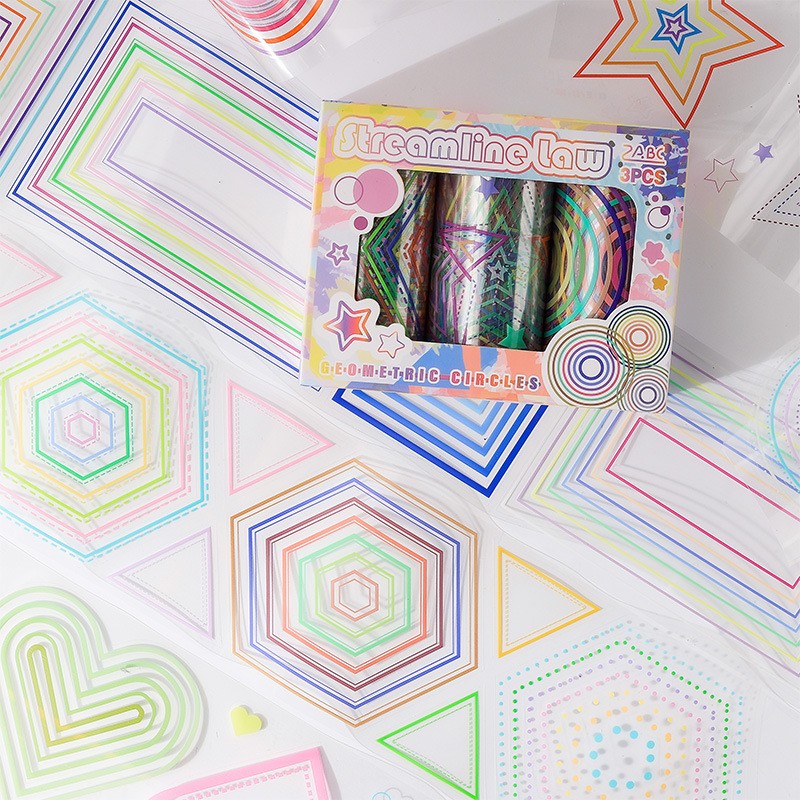 Scrapbook Supplies Manufacturer - OEM Geometric Stickers