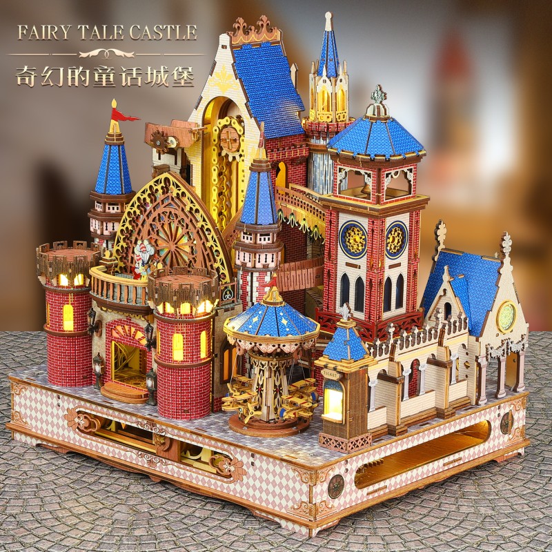 Wooden Puzzle Manufacturer - OEM Castle Model DIY Kit