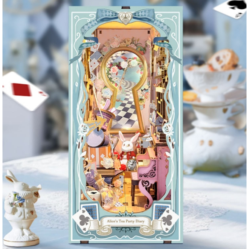 Doll House Manufacturer - OEM Alice Tea Party Book Nook
