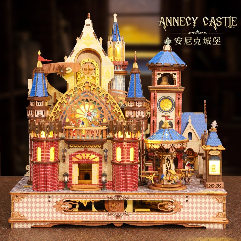Wooden Puzzle Manufacturer - OEM Castle Model DIY Kit