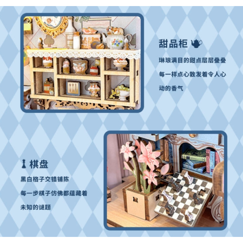 Doll House Manufacturer - OEM Alice Tea Party Book Nook