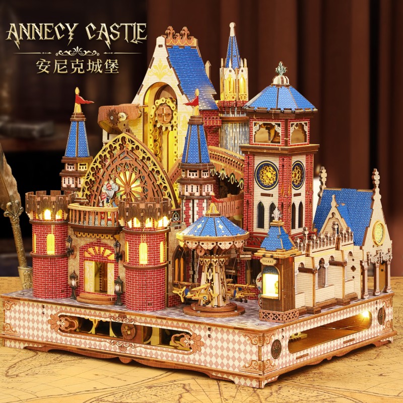 Wooden Puzzle Manufacturer - OEM Castle Model DIY Kit