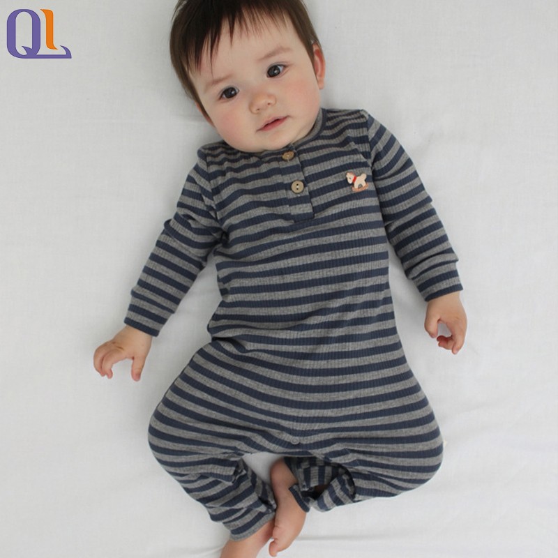 Button Bodysuit Factory - Striped Infant Set