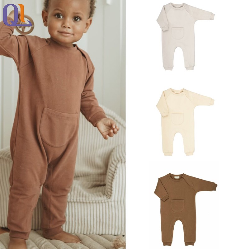 Button Romper Manufacturer - Solid Knit Cotton