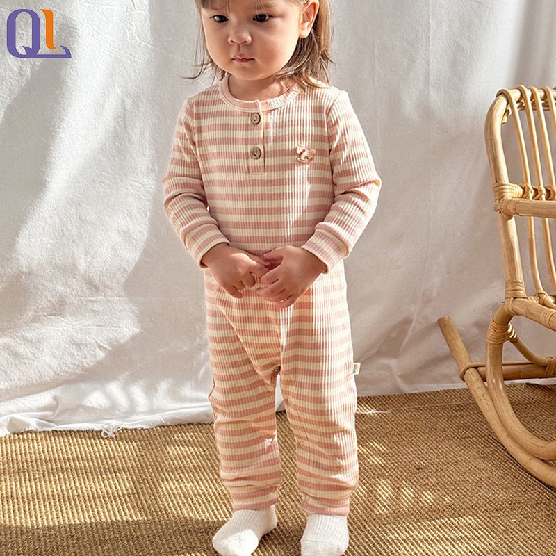 Button Bodysuit Factory - Striped Infant Set