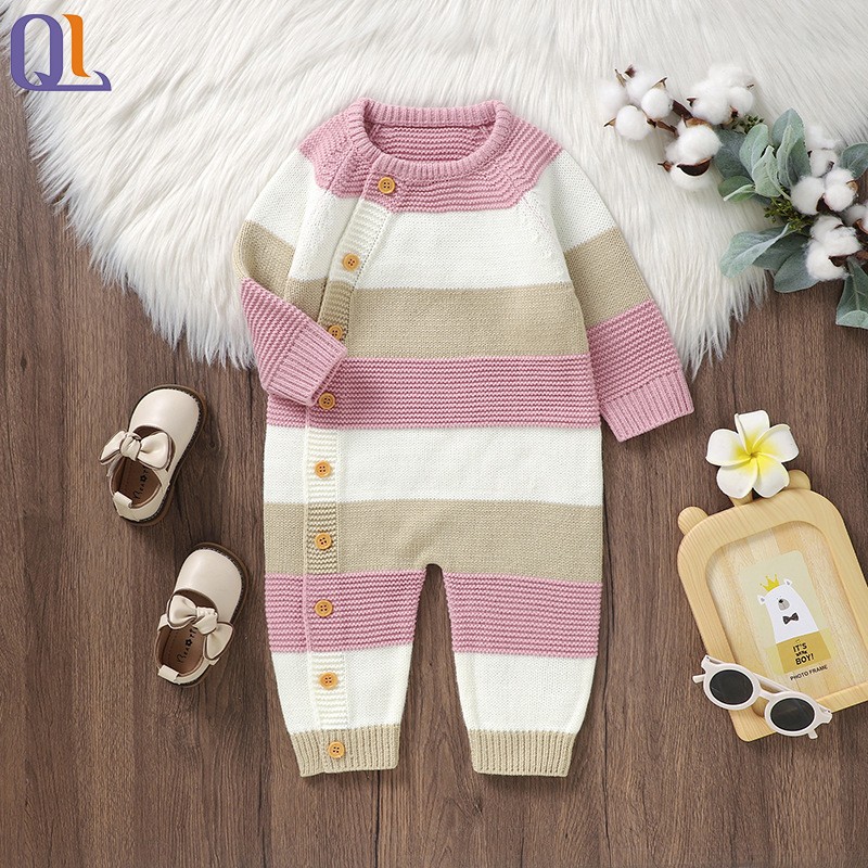 Striped Jumpsuit Factory - Soft Acrylic Knit