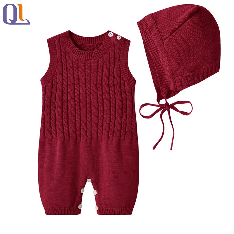 Baby Overalls Supplier - Knitted Sleeveless