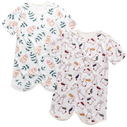 Bamboo Romper Supplier - Animal Print Short