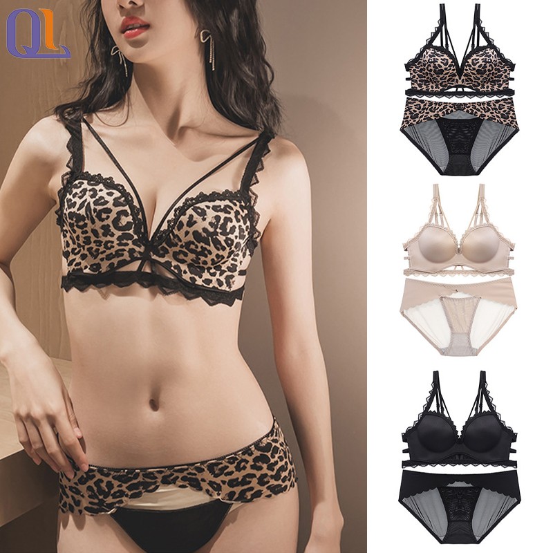 Lace Bra Set Factory - New Arrival Leopard