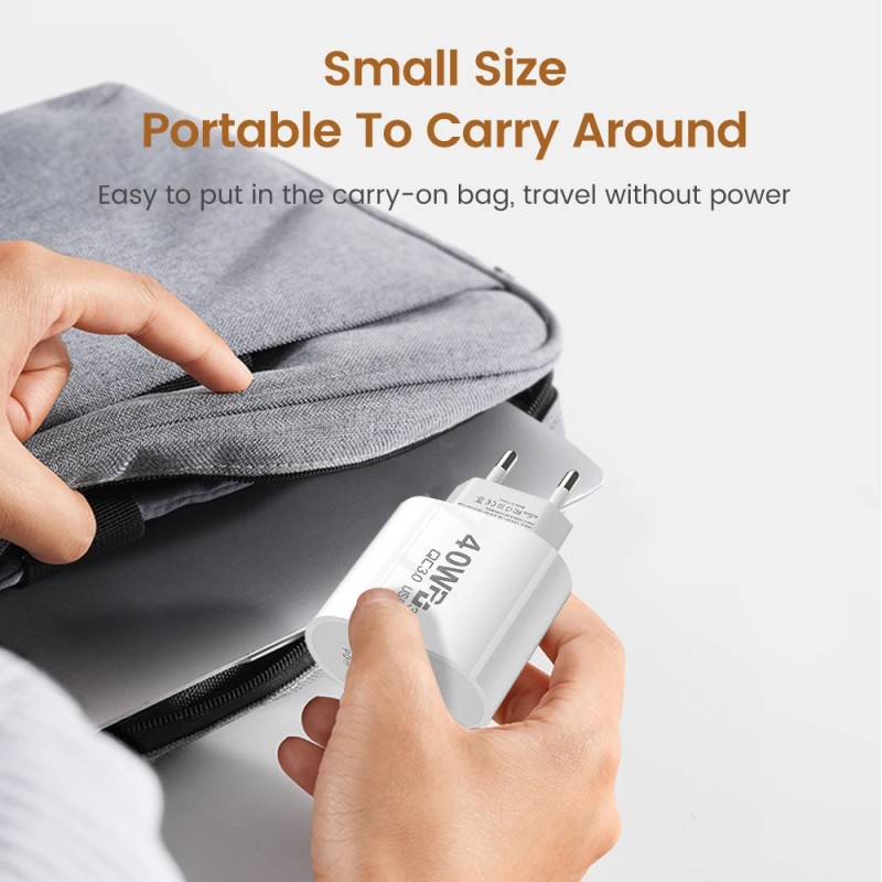 Wall Charger Factory - Custom 40W 3 Port Type C Charger