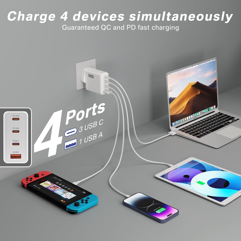 Wall Charger Manufacturer - OEM 140W USB C GaN Charger