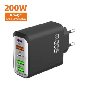 Wall Charger Factory - Custom 200W 5 Port USB-C Charger