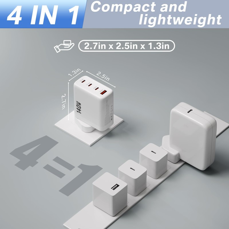 Wall Charger Manufacturer - OEM 140W USB C GaN Charger