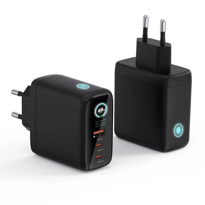 Wall Charger Manufacturer - OEM 65W 3-Port GaN Adapter