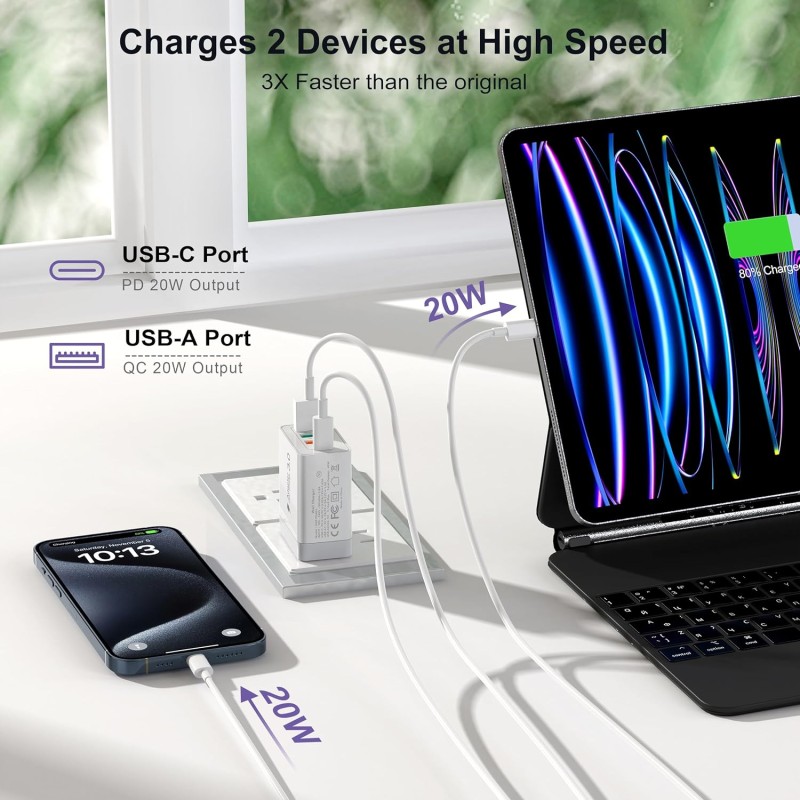 Power Adapter Manufacturer - OEM 40W 4-Port Travel Charger