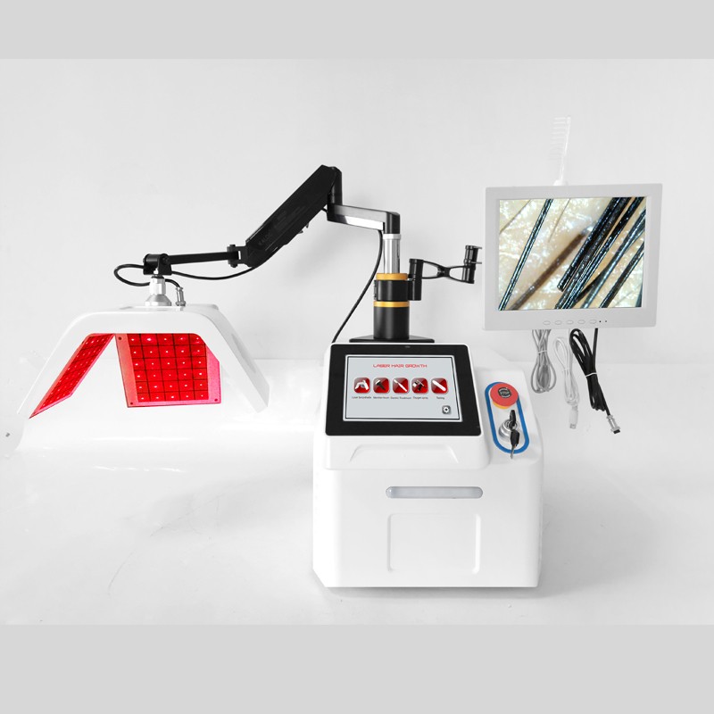 SNKOO Home/Salon Use Beauty Equipment Vertical Scalp Analyzer with Red Light Therapy Laser Machine for Hair Regrowth and Growth