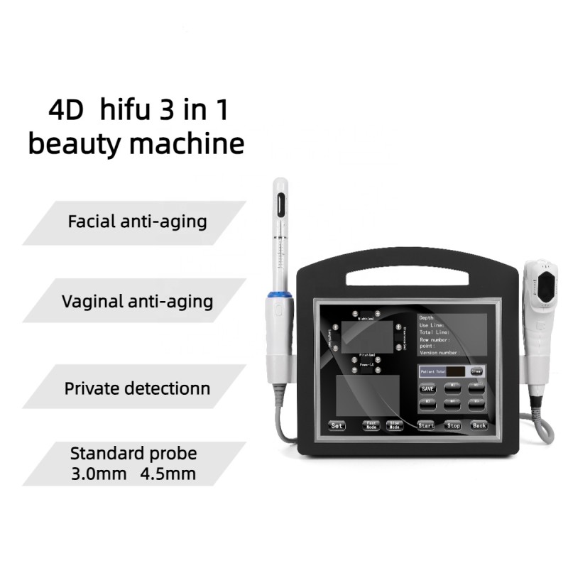 4D with Vaginal Repair Facial Care Machine  12 Lines  Skin Tightening Face Lift 3 in 1
