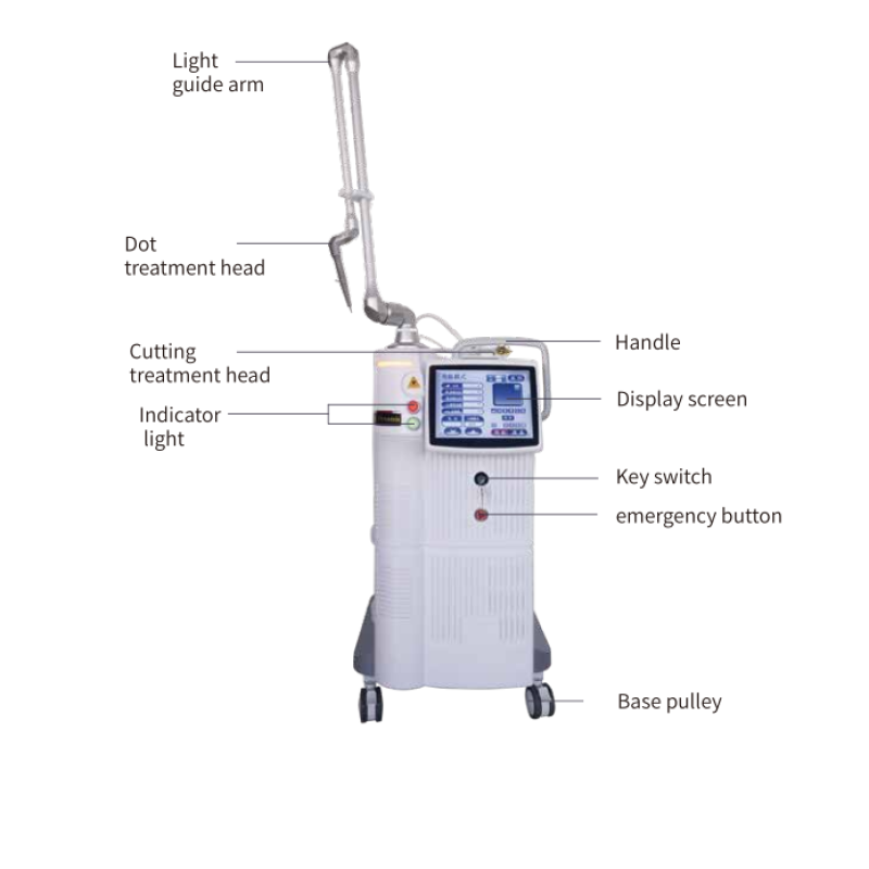2025  Rf Tube 60W Co2 Laser Fractional Machine for Skin Resurfacing/surgical Cutting Treatment Machine