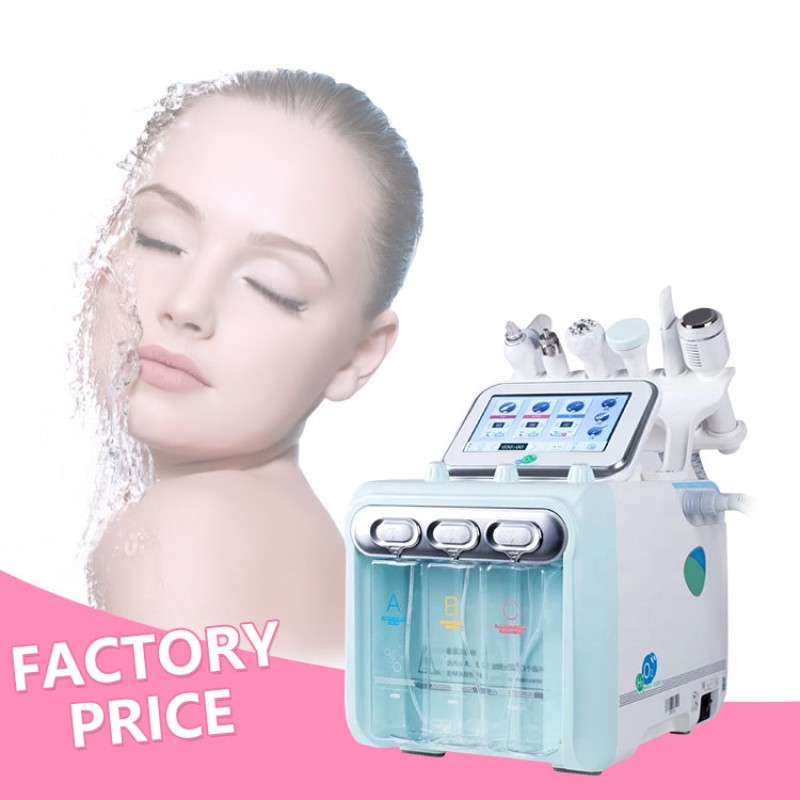 6/7/8  in 1 Korea Aqua Peeling Machine  Oxyge Facial Diamond Dermabrasion Machine H2o2 Oxyge Facials Machine