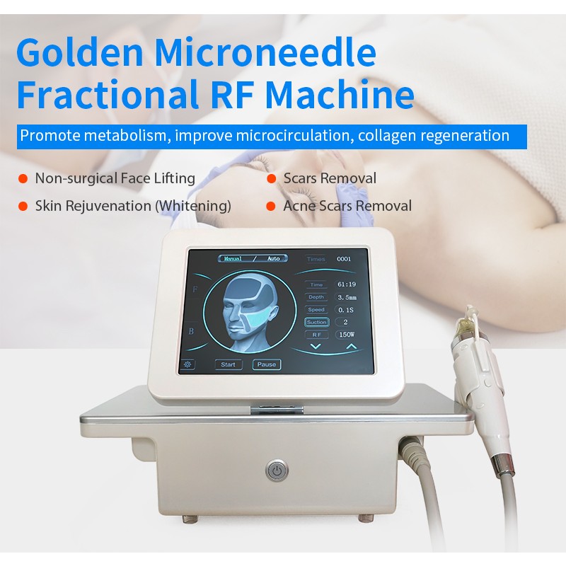 Professional Gold Secret Fractional RF Micro Needle Face Lifting Micro Needling Radio Frequency Machine