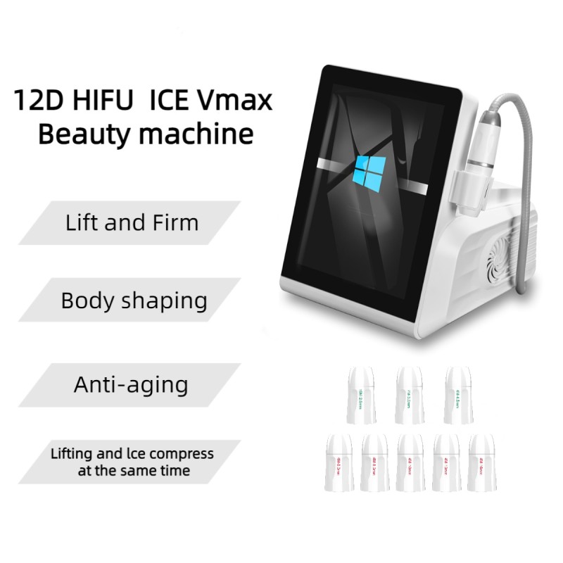 Ice Cooling Vmax Beauty Machine Face Lifting Body Contouring Wrinkle Removal