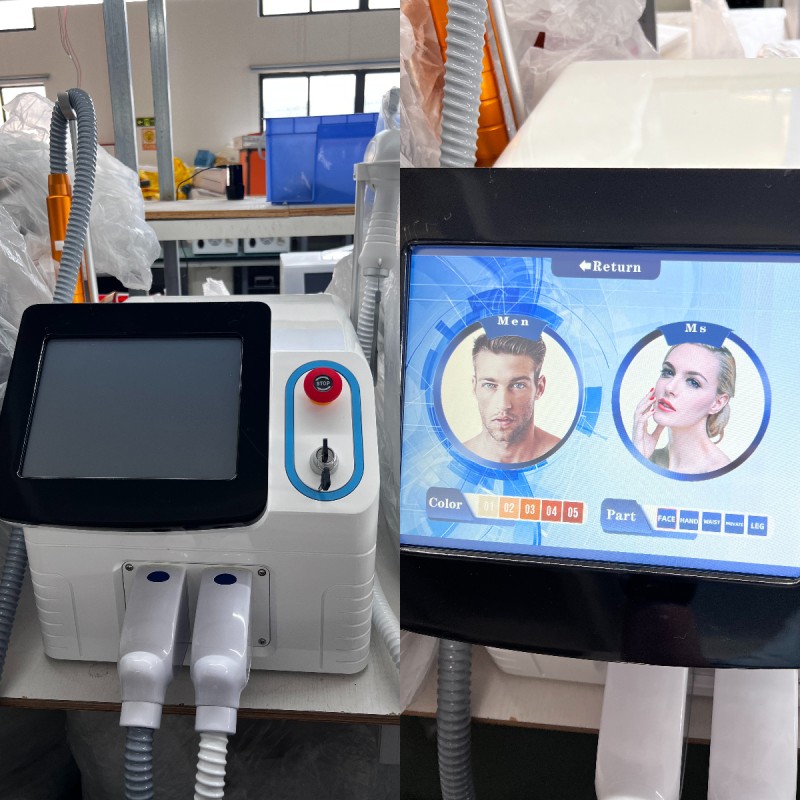 2 in 1 Skin Whitening 808nm Laser Hair Removal Machine  Tattoo Removal Pigment Removal Picosecond  Nd Yag Laser
