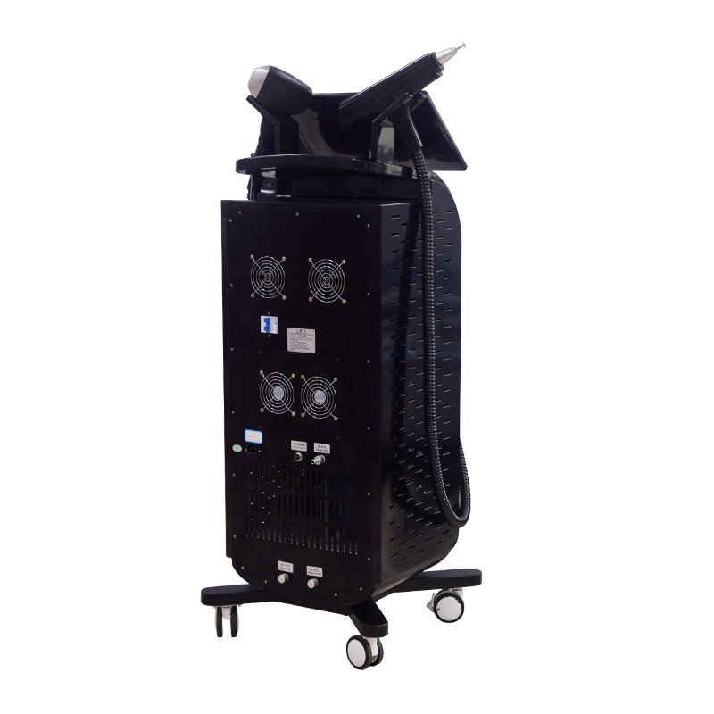 2 in 1 Nd Yag Laser Tattoo Removal / 808 Diode Laser Hair Removal Machine Ice Platinum 755/808/1064nm Beauty Equipment