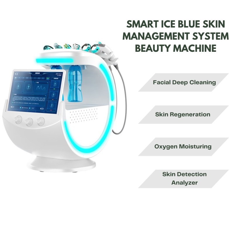 Oxygen Smart Ice Blue Water Microdermabrasion Aqua Jet Peel  Abrasion  Facial Machine