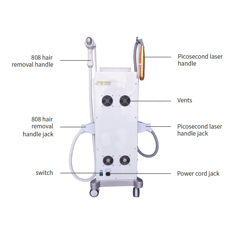 2025 Professional Picosecond Laser Tattoo Removal 808 Diode Laser Hair Removal  808 Diode Laser and Pico 2in1 Beauty Machine