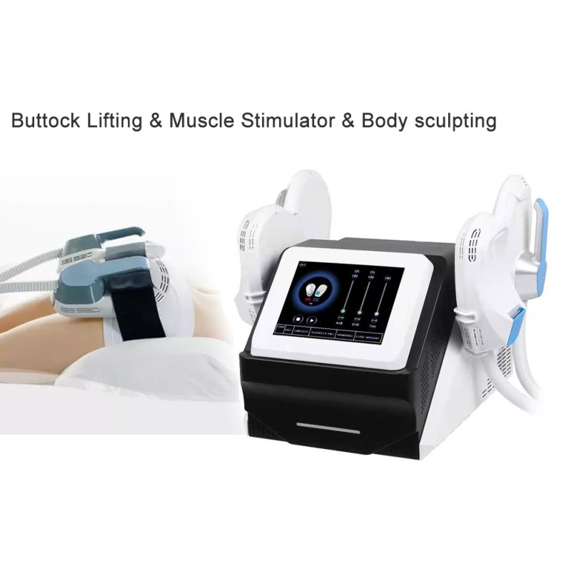 Portable 7 tesla  Neo 4 Handle Emt Machine Ems Muscle Stimulator Body Sculpting Machine Em  Rf