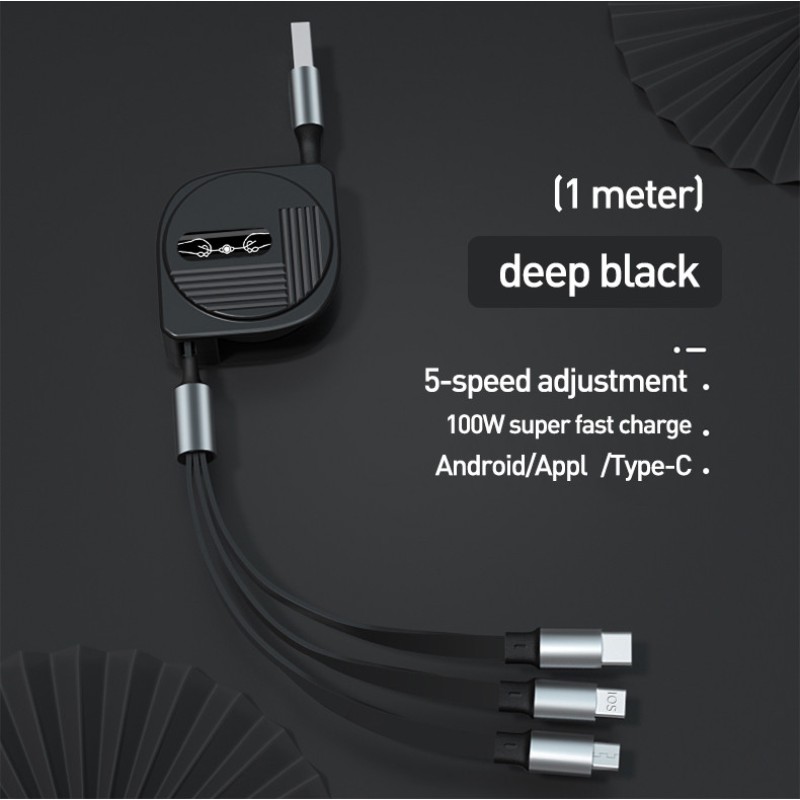 USB Cable Manufacturer - OEM Retractable 3 in 1 Cable