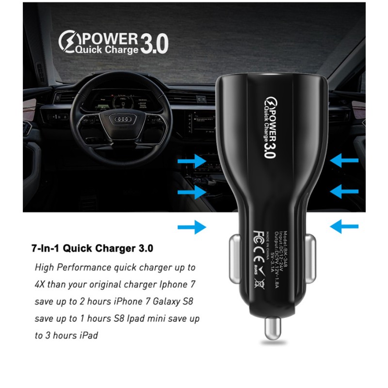 Car Charger Factory - Custom Dual USB Car Adapter