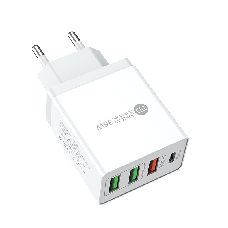 Wall Charger Manufacturer - OEM 36W 4-Port Wall Charger