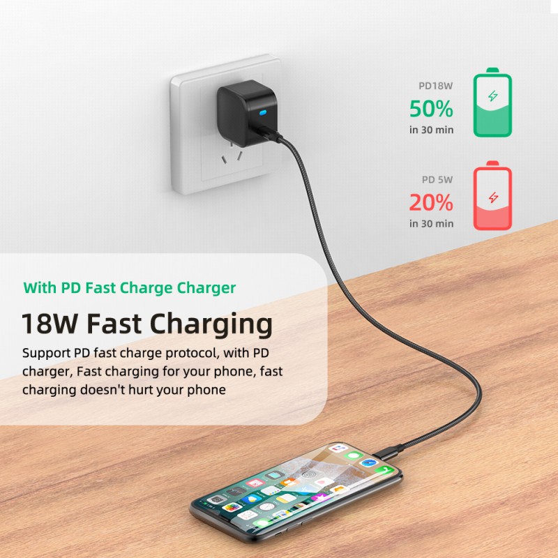 USB Cable Manufacturer - OEM 20W Nylon Braided PD Cable