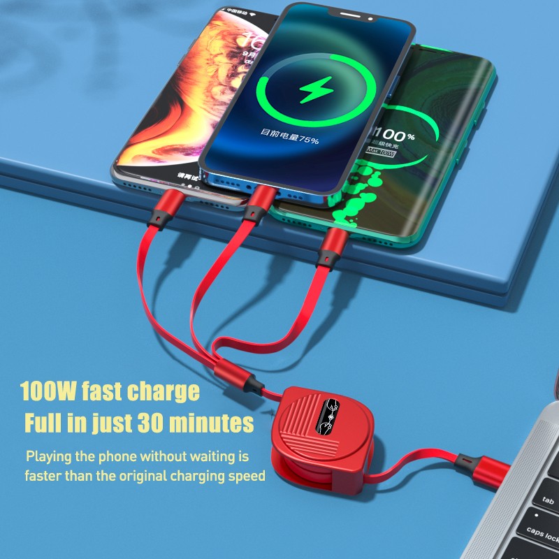 USB Cable Factory - Custom 3 in 1 Fast Charging Cable