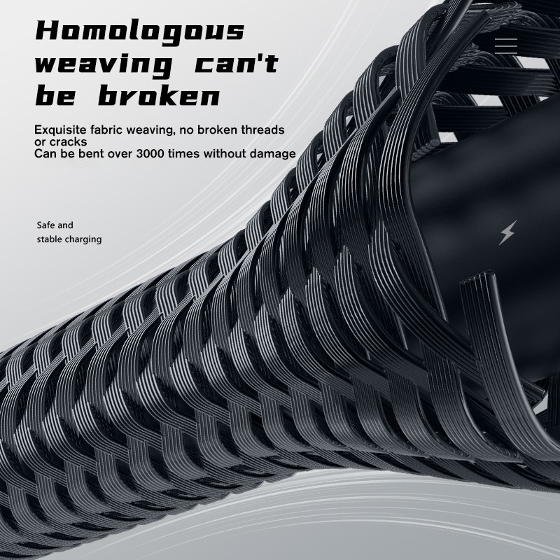 USB Cable Factory - Custom 3-in-1 Braided Charger Cable