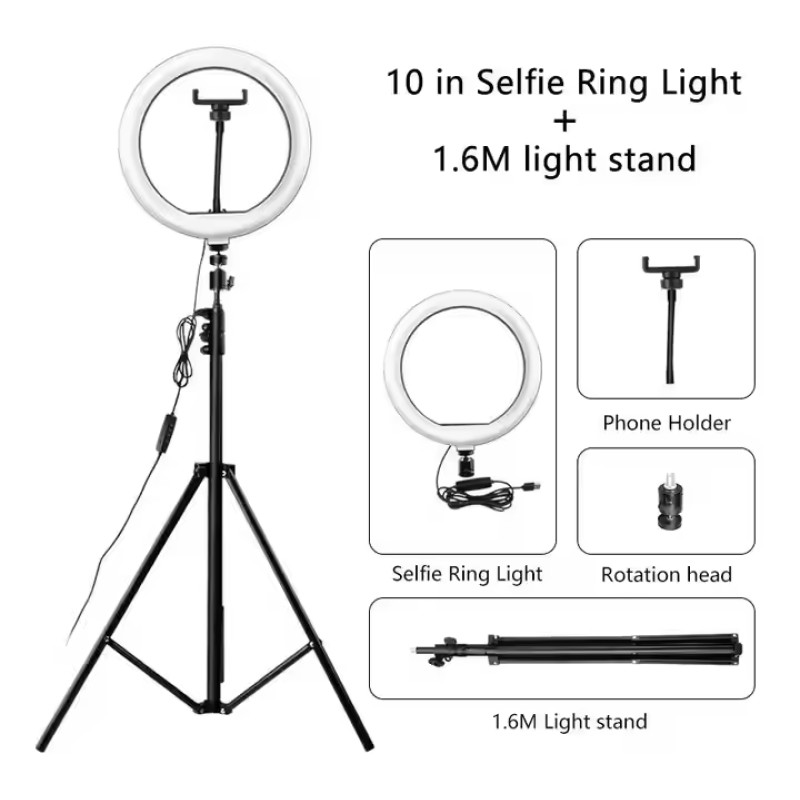 LED Ring Light Factory - 26cm Dimmable Selfie