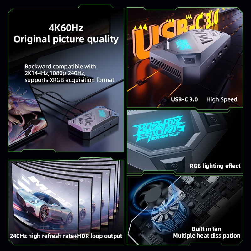 Capture Card Factory - Piva 4K 60Hz USB