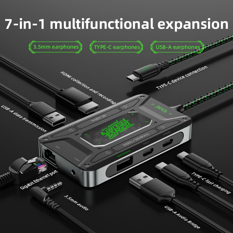 USB Hub Manufacturer - 7-in-1 PD 100W