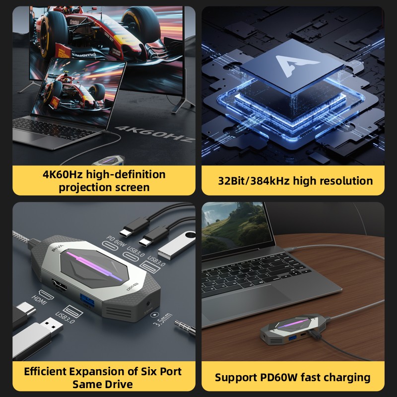 Game Docking Manufacturer - PIVA DS6PRO 6-in-1